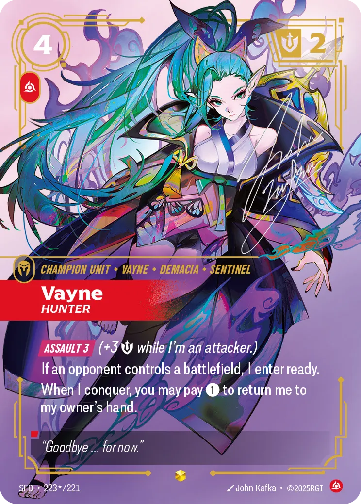 Riftbound Champion Unit: Vayne – Hunter