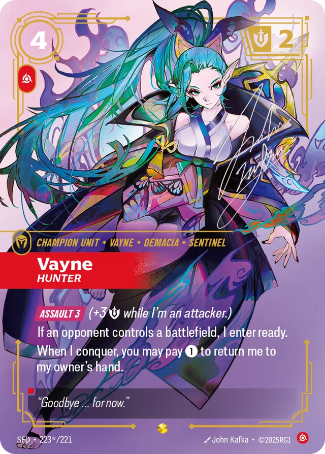 Riftbound Champion Unit: Vayne – Hunter