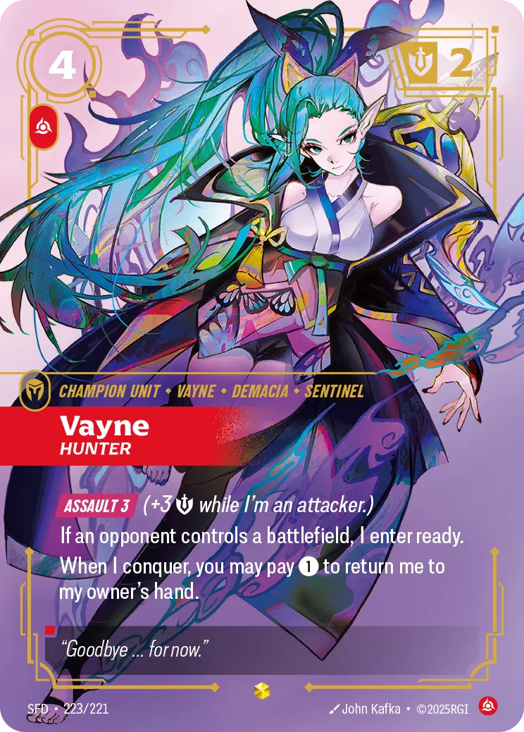 Riftbound Champion Unit: Vayne – Hunter