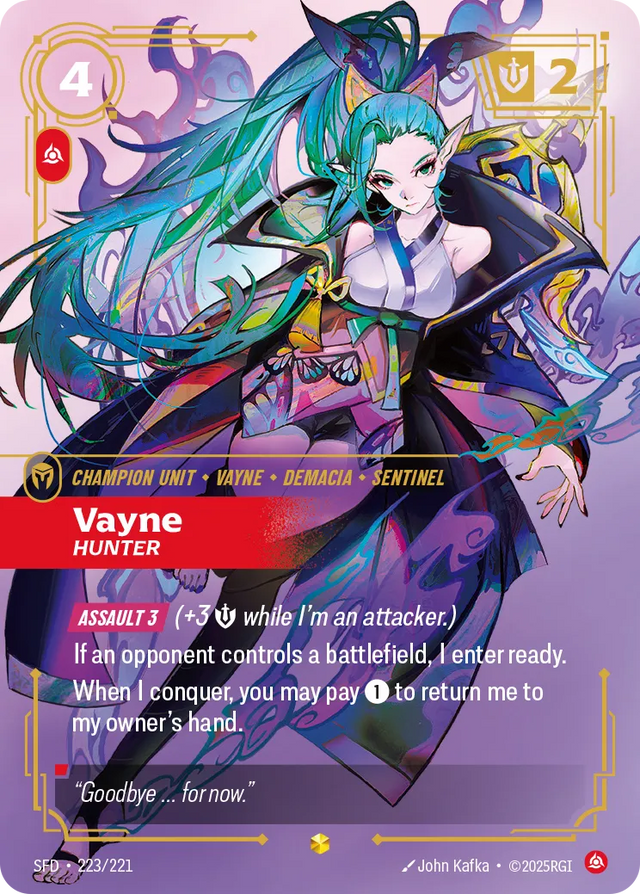 Riftbound Champion Unit: Vayne – Hunter