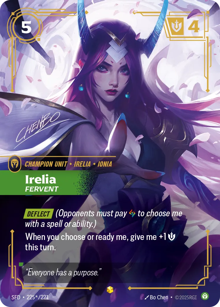 Riftbound Champion Unit: Irelia – Fervent