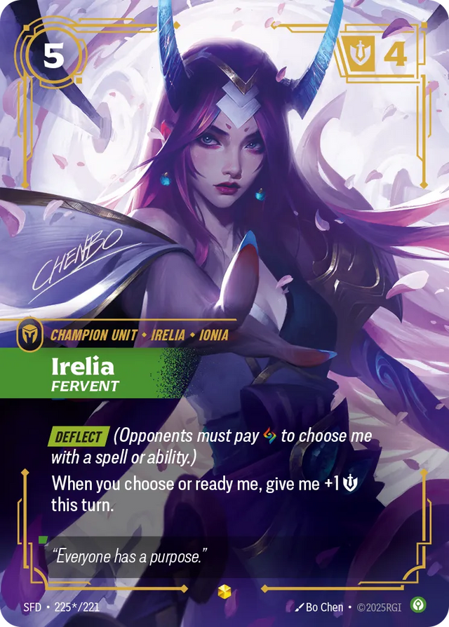 Riftbound Champion Unit: Irelia – Fervent