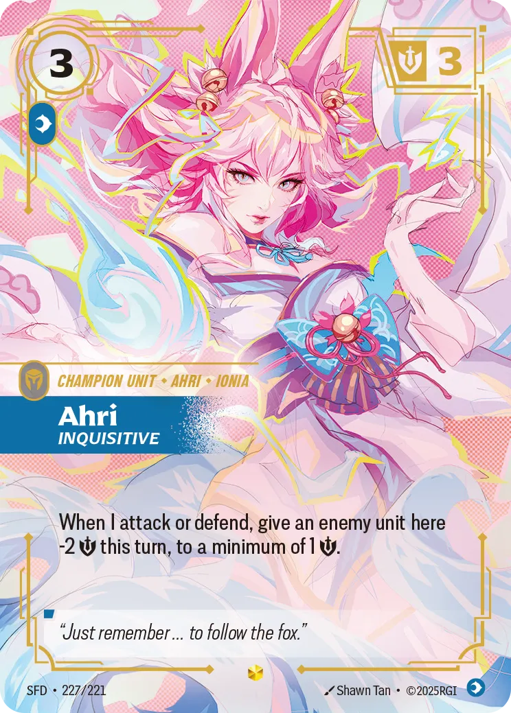 Riftbound Champion Unit: Ahri – Inquisitive