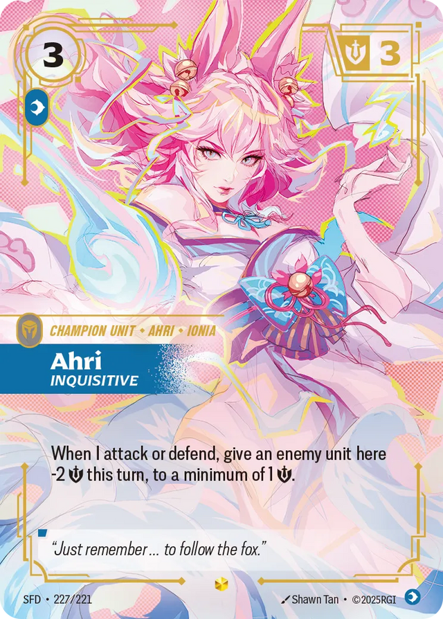 Riftbound Champion Unit: Ahri – Inquisitive