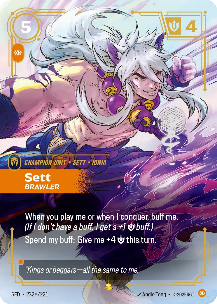Riftbound Champion Unit: Sett – Brawler