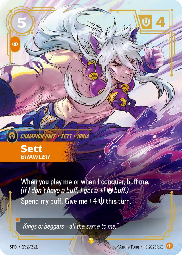 Riftbound Champion Unit: Sett – Brawler