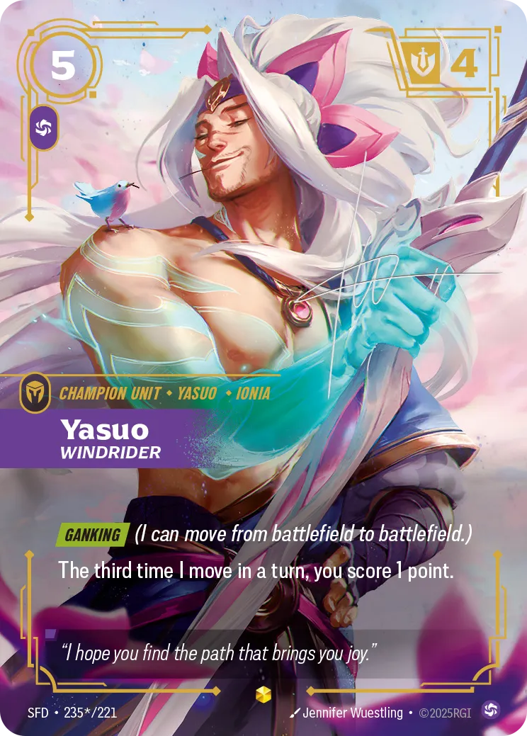 Riftbound Champion Unit: Yasuo – Windrider