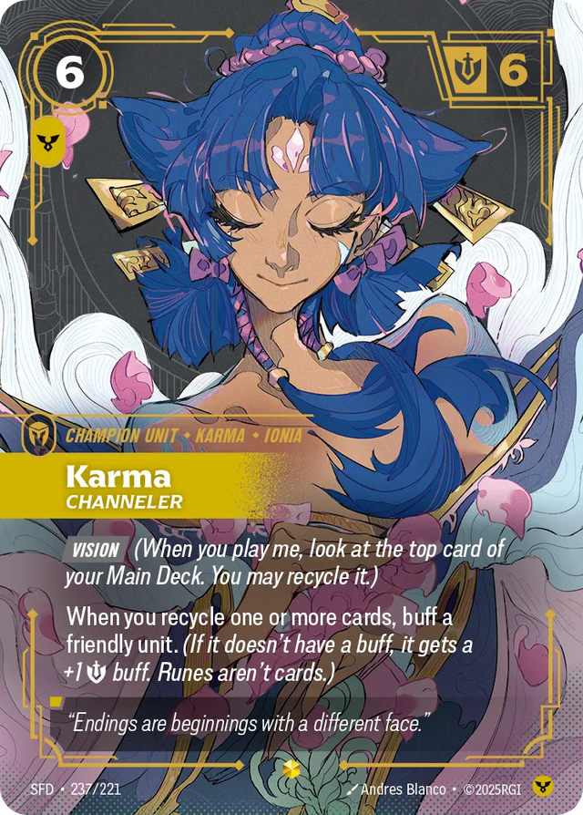Riftbound Champion Unit: Karma – Channeler