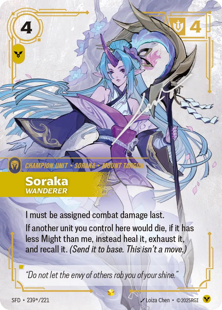 Riftbound Champion Unit: Soraka – Wanderer