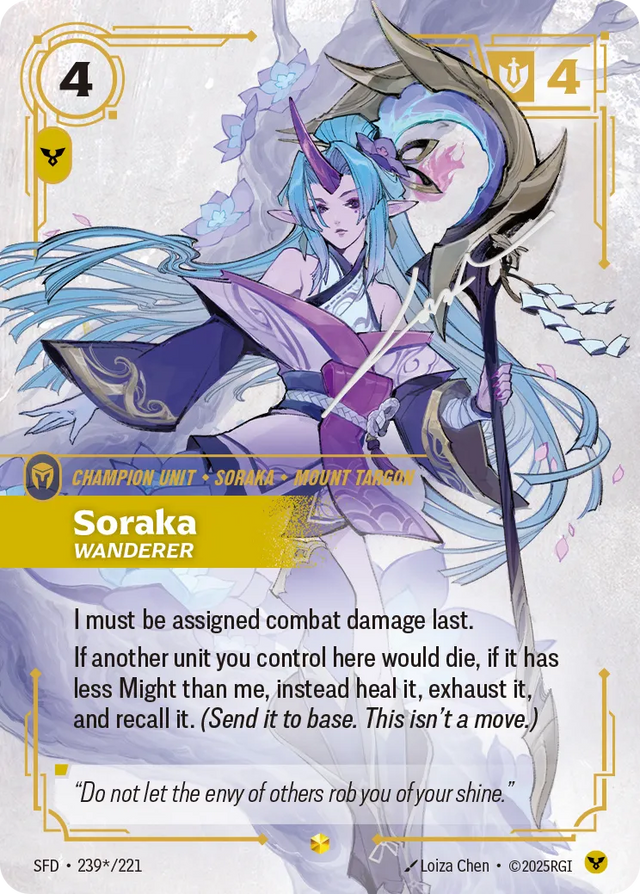 Riftbound Champion Unit: Soraka – Wanderer