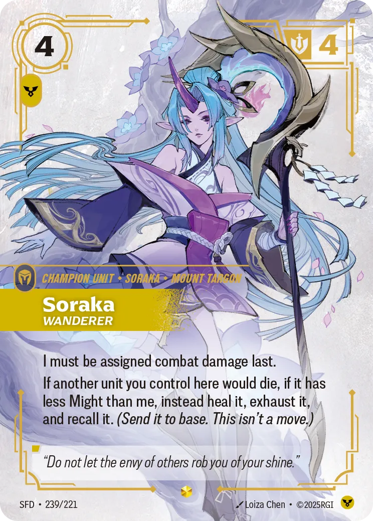 Riftbound Champion Unit: Soraka – Wanderer