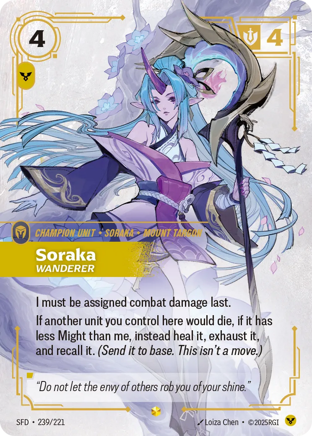 Riftbound Champion Unit: Soraka – Wanderer