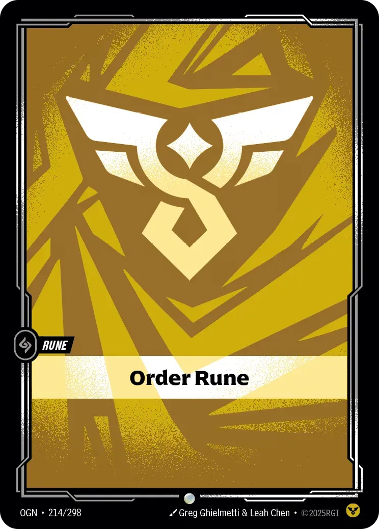 Riftbound Rune: Order Rune