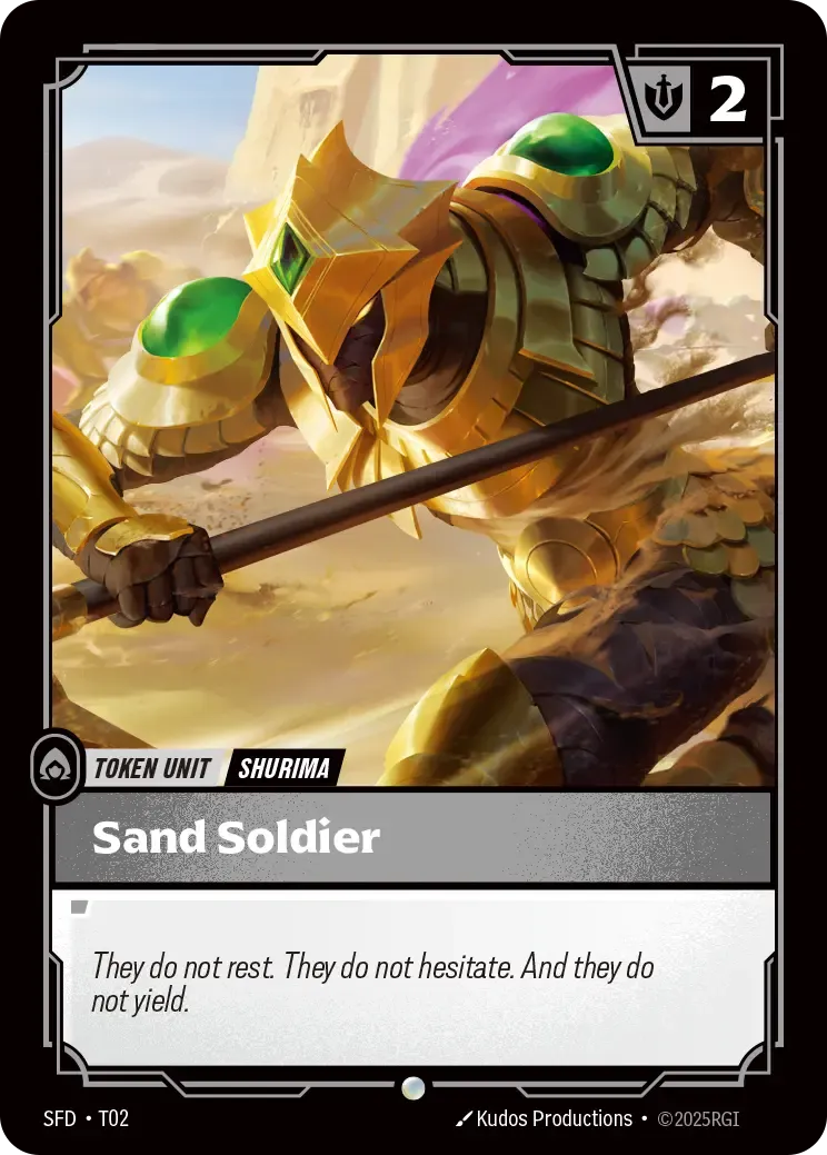 Riftbound Unit: Sand Soldier // Buff