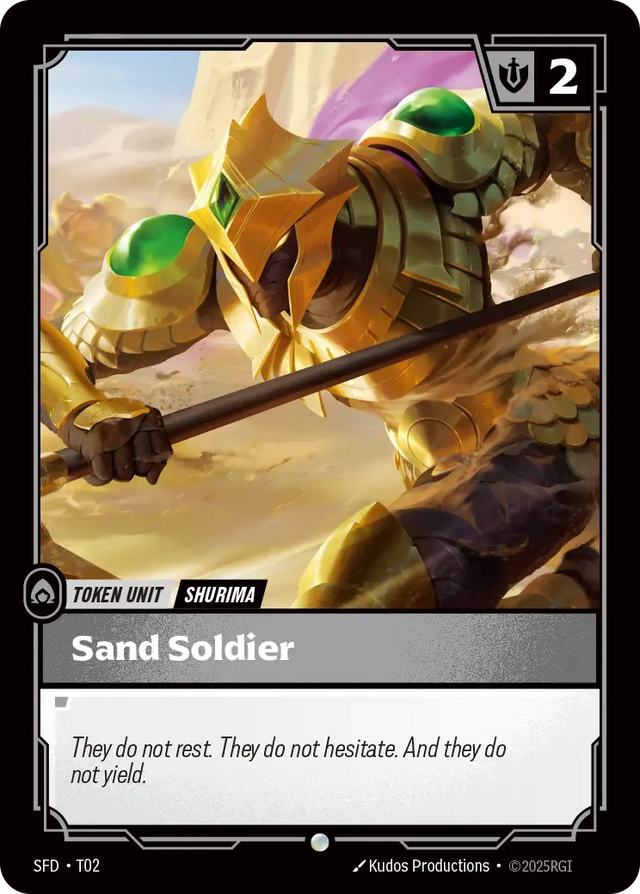 Riftbound Unit: Sand Soldier // Buff