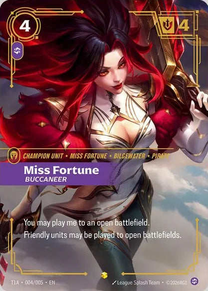 Riftbound promo: Miss Fortune – Buccaneer