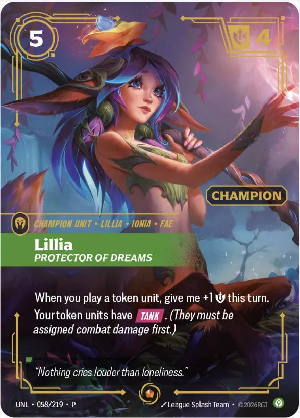 Riftbound promo: Lillia – Protector of Dreams
