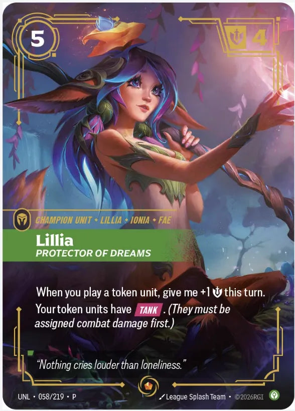 Riftbound promo: Lillia – Protector of Dreams