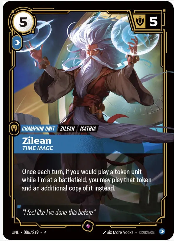 Riftbound promo: Zilean – Time Mage