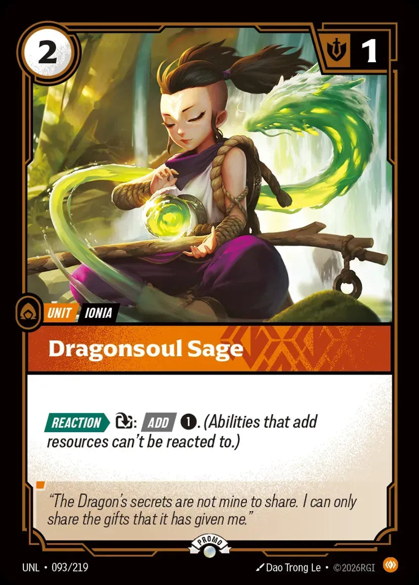 Riftbound promo: Dragonsoul Sage
