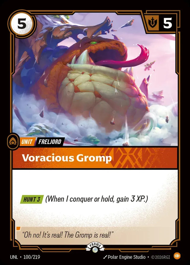 Riftbound promo: Voracious Gromp