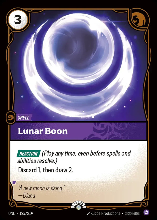 Riftbound promo: Lunar Boon