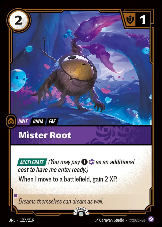 Riftbound promo: Mister Root