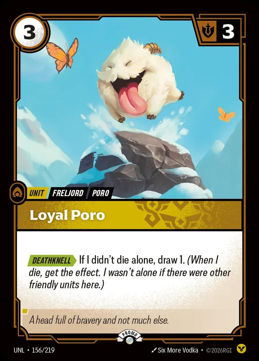 Riftbound promo: Loyal Poro