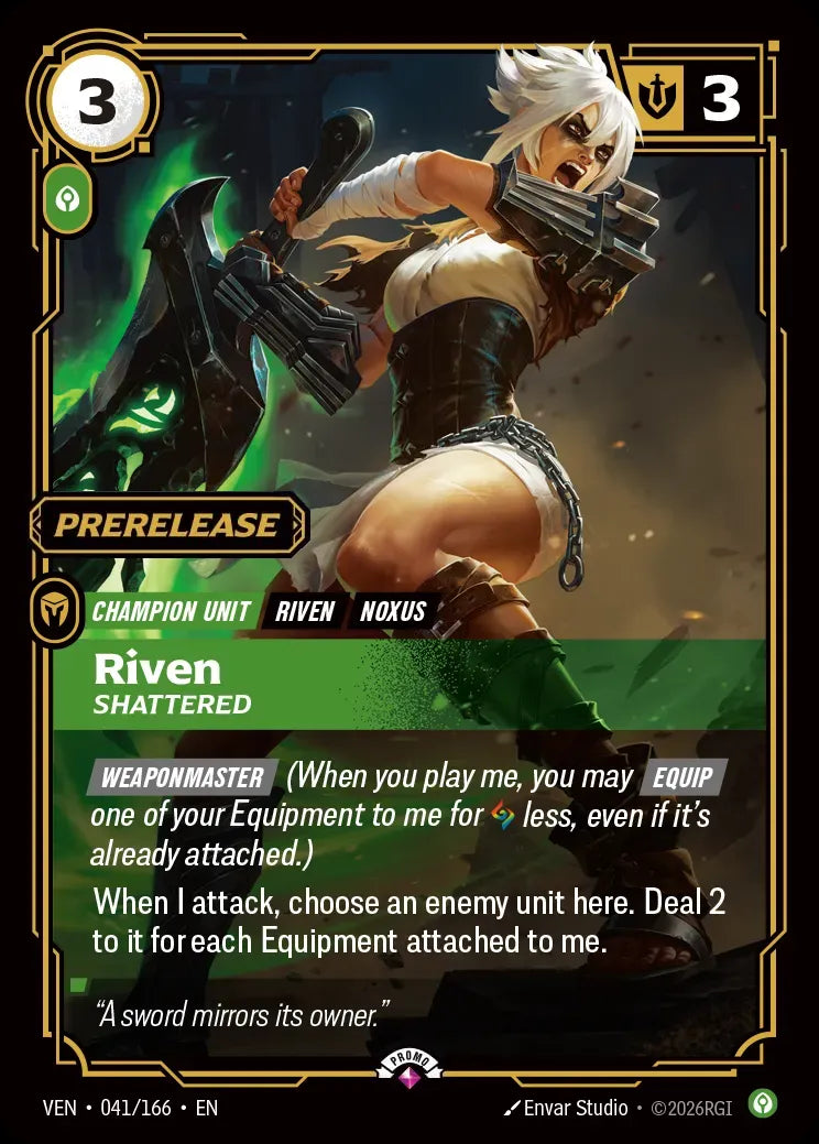 Riftbound promo: Riven – Shattered