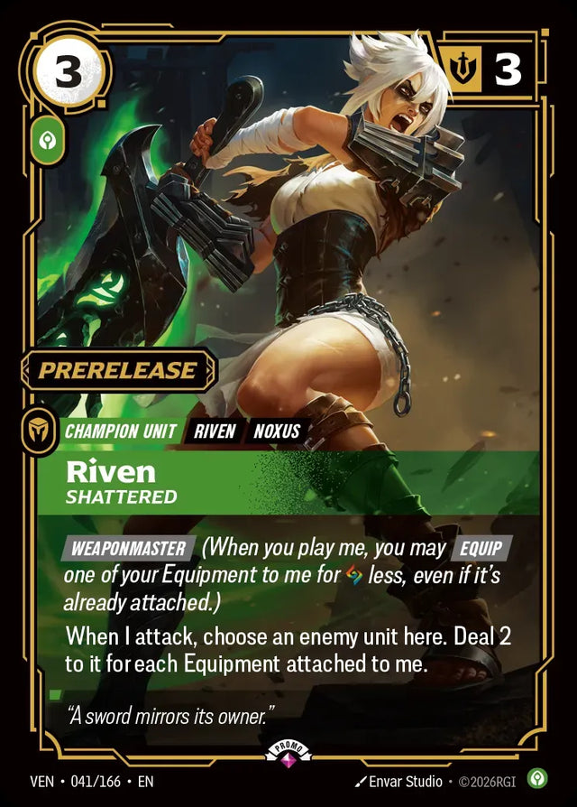 Riftbound promo: Riven – Shattered