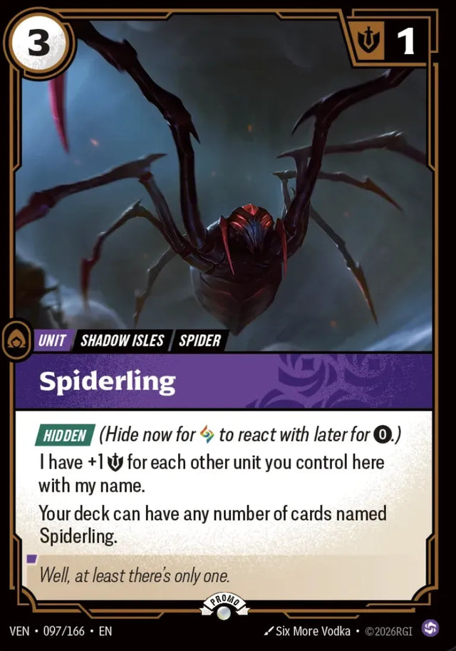 Riftbound promo: Spiderling
