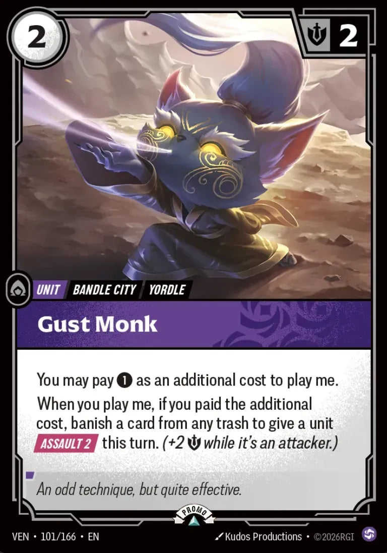 Riftbound promo: Gust Monk