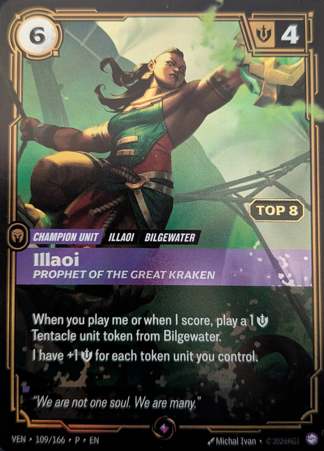 Riftbound promo: Illaoi – Prophet of the Great Kraken