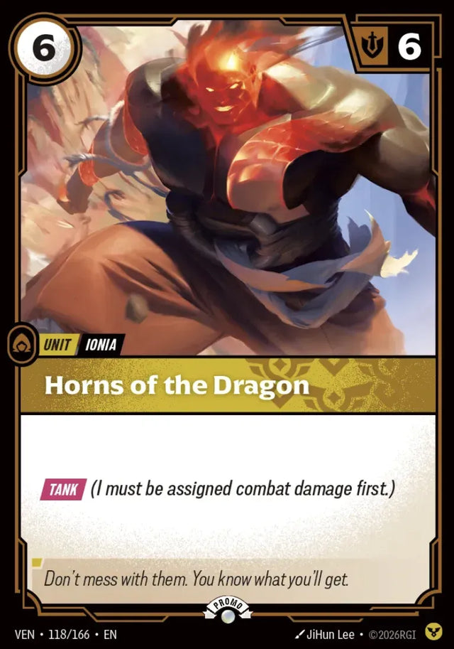 Riftbound promo: Horns of the Dragon