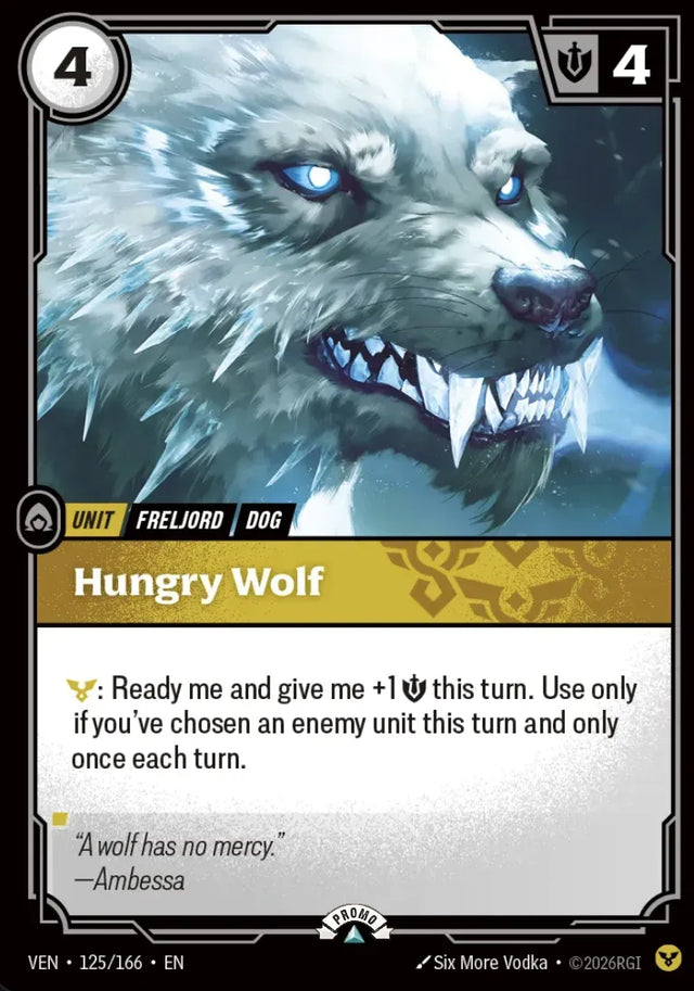 Riftbound promo: Hungry Wolf