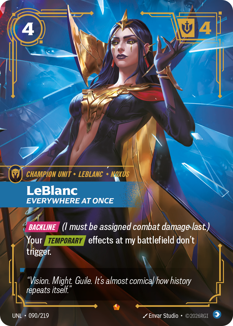 Riftbound Champion Unit: LeBlanc