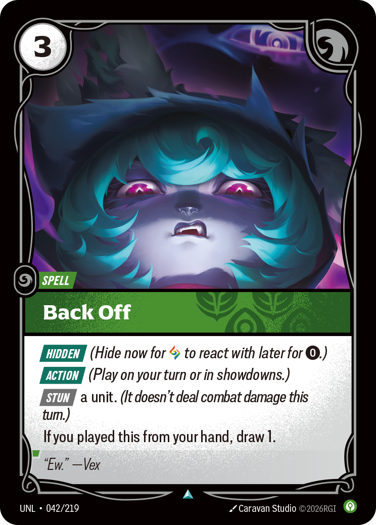 Riftbound Spell: Back Off