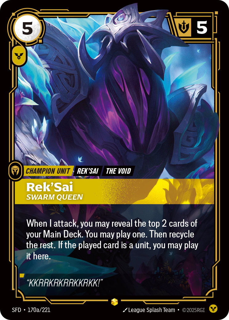 Riftbound Champion Unit: Rek'Sai