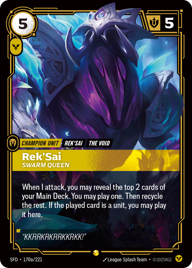 Riftbound Champion Unit: Rek'Sai