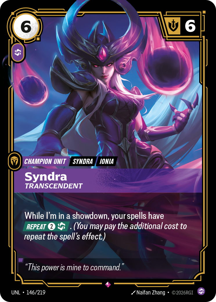 Riftbound Champion Unit: Syndra