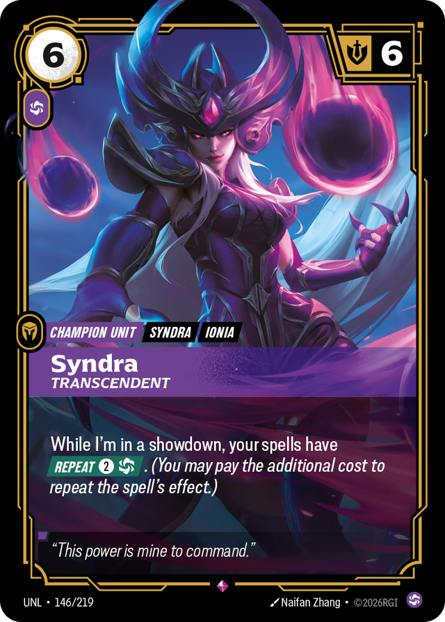 Riftbound Champion Unit: Syndra