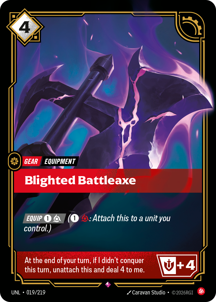 Riftbound Gear: Blighted Battleaxe
