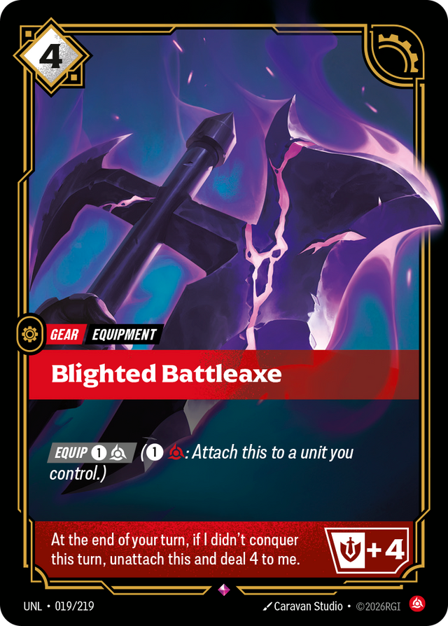 Riftbound Gear: Blighted Battleaxe