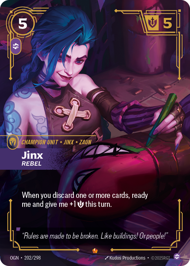 Riftbound Champion Unit: Jinx