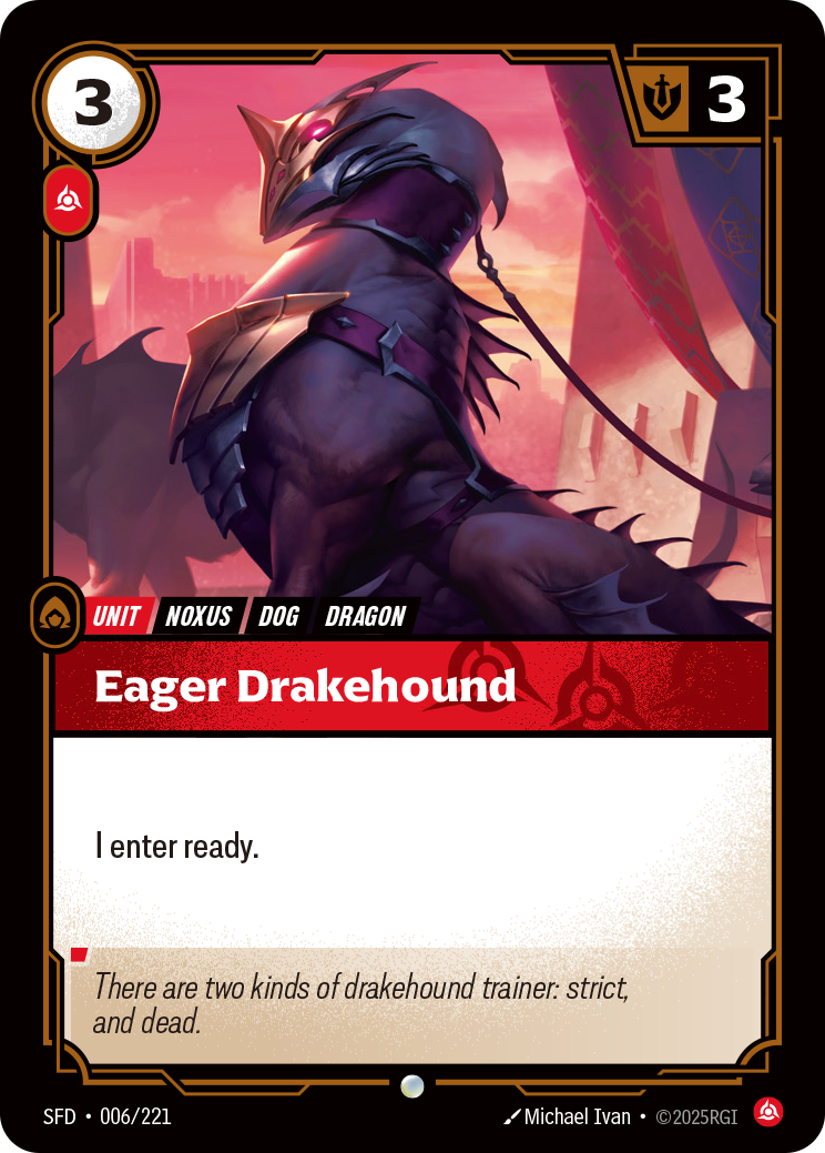 Riftbound Unit: Eager Drakehound
