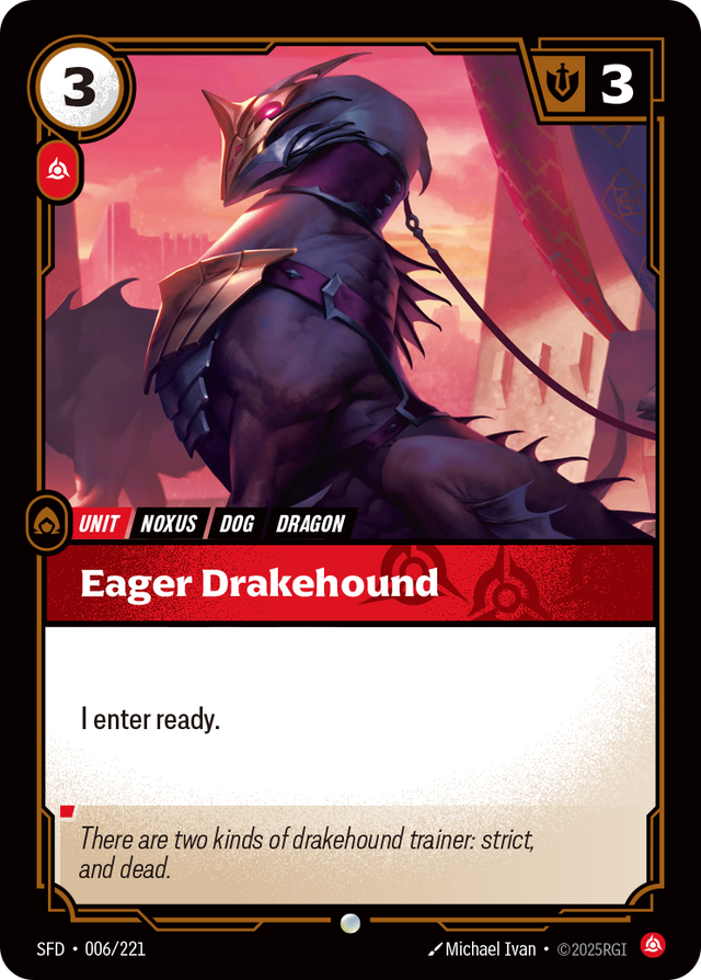 Riftbound Unit: Eager Drakehound