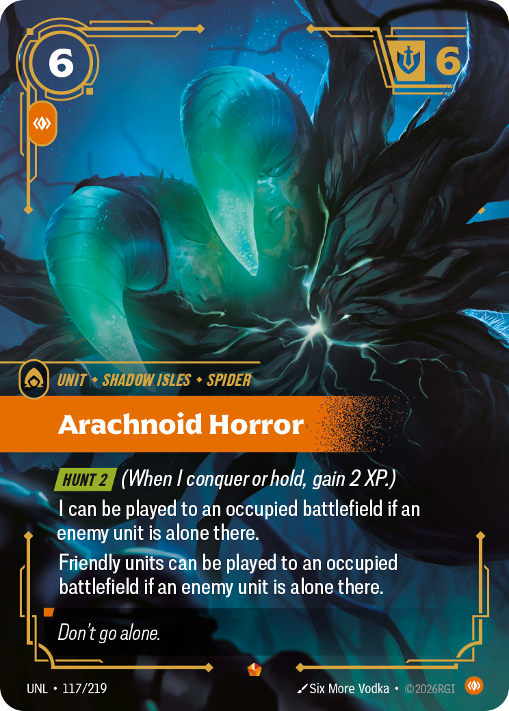 Riftbound Unit: Arachnoid Horror