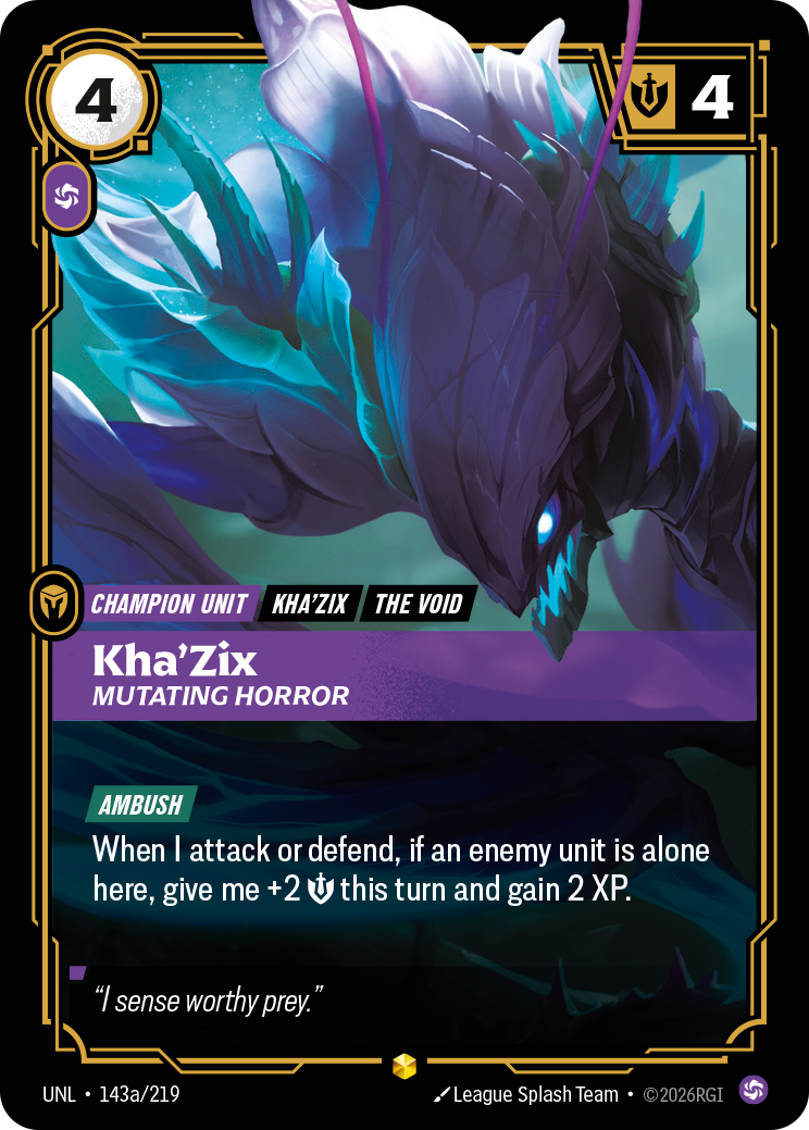 Riftbound Champion Unit: Kha'Zix