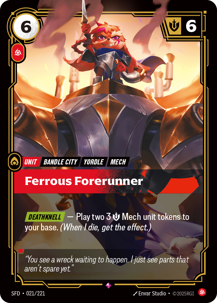 Riftbound Unit: Ferrous Forerunner