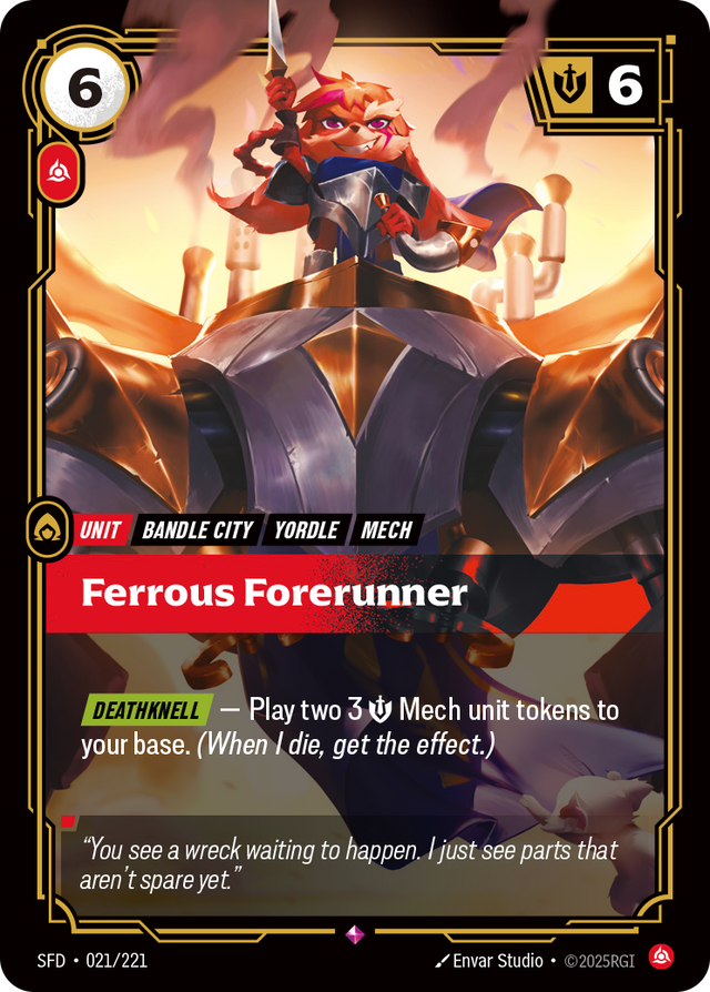 Riftbound Unit: Ferrous Forerunner